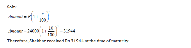 Frank ICSE Solutions for Class 10 Maths Compound Interest Ex 1.1 1 10
