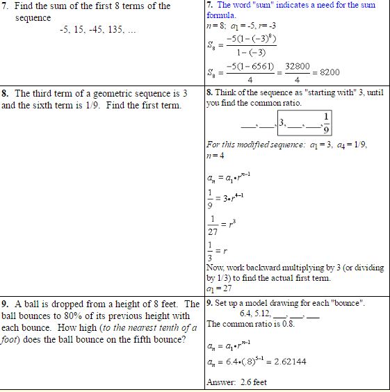Geometric Sequences and Series 7
