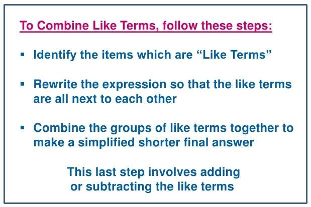 Like Terms 3
