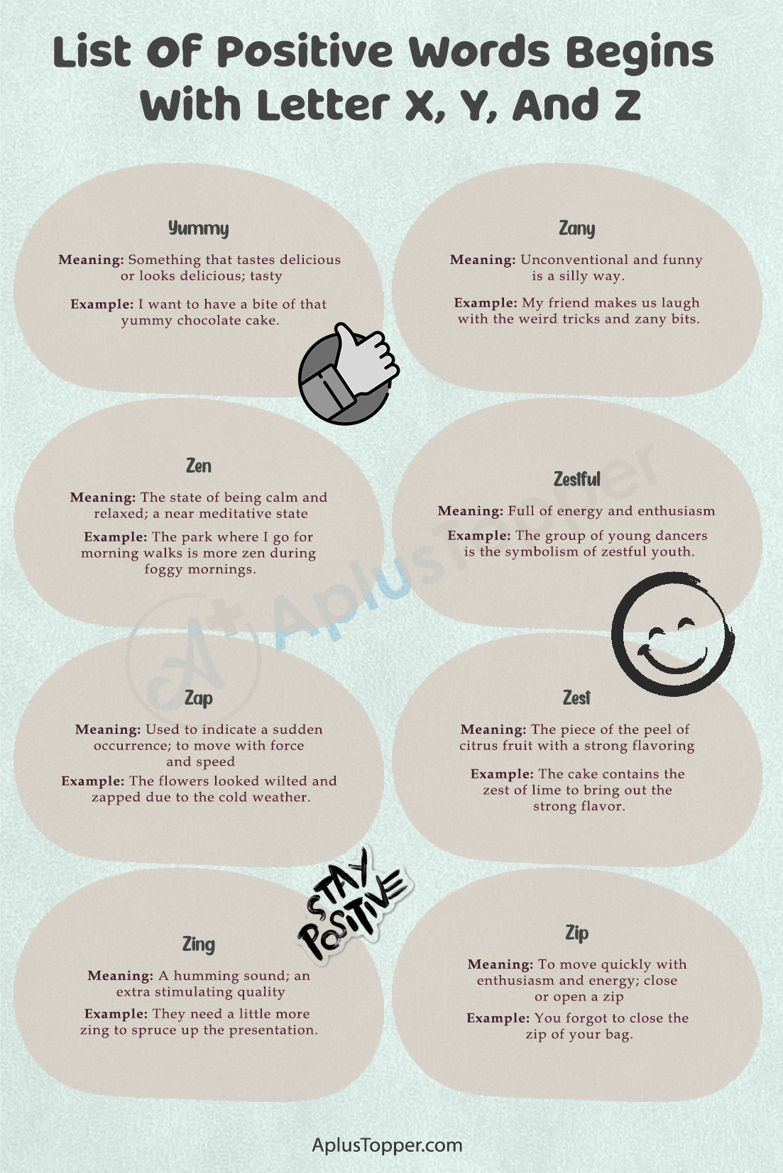List Of Positive Words Begins With Letter X, Y, And Z 2