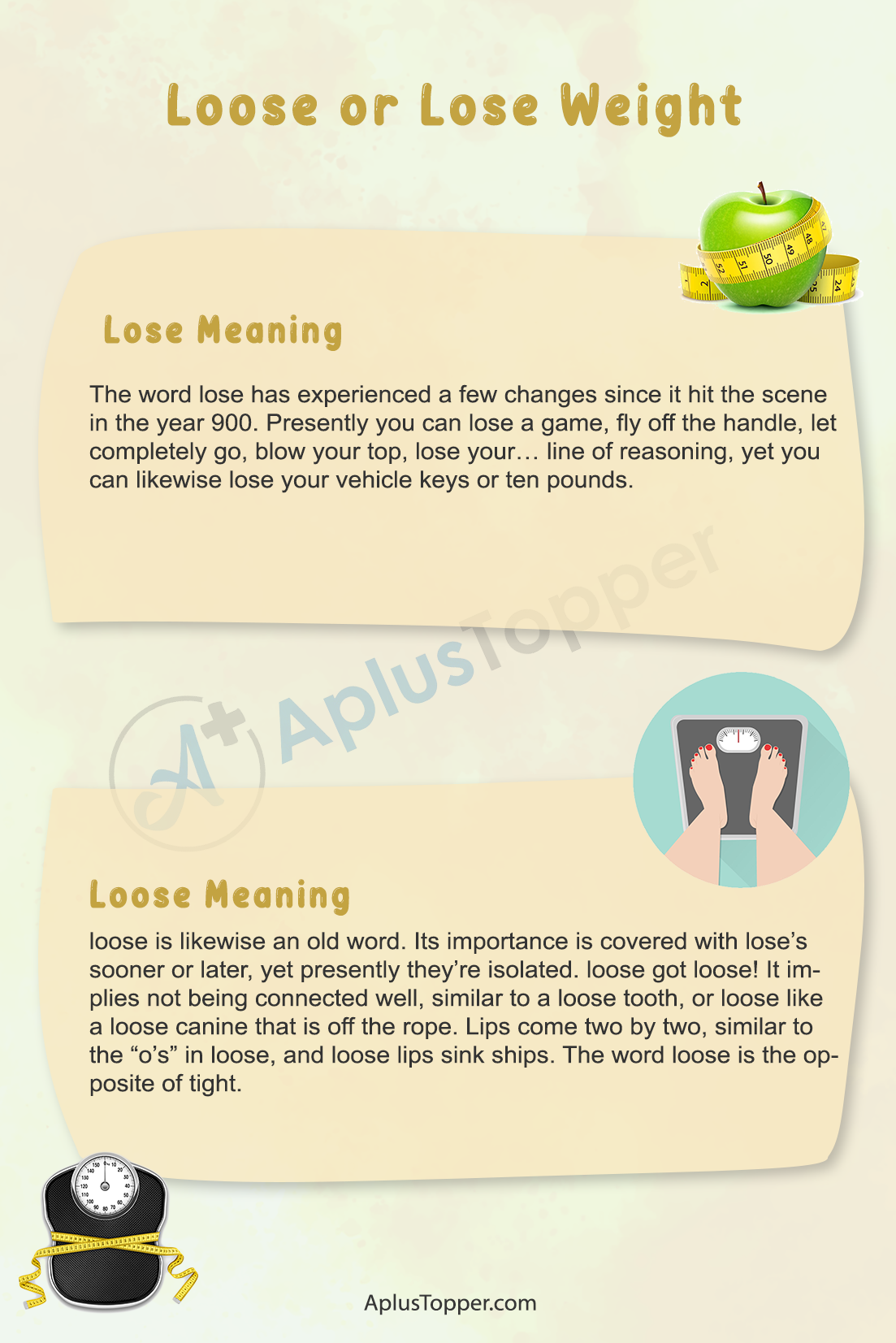 Loose or Lose Weight 1