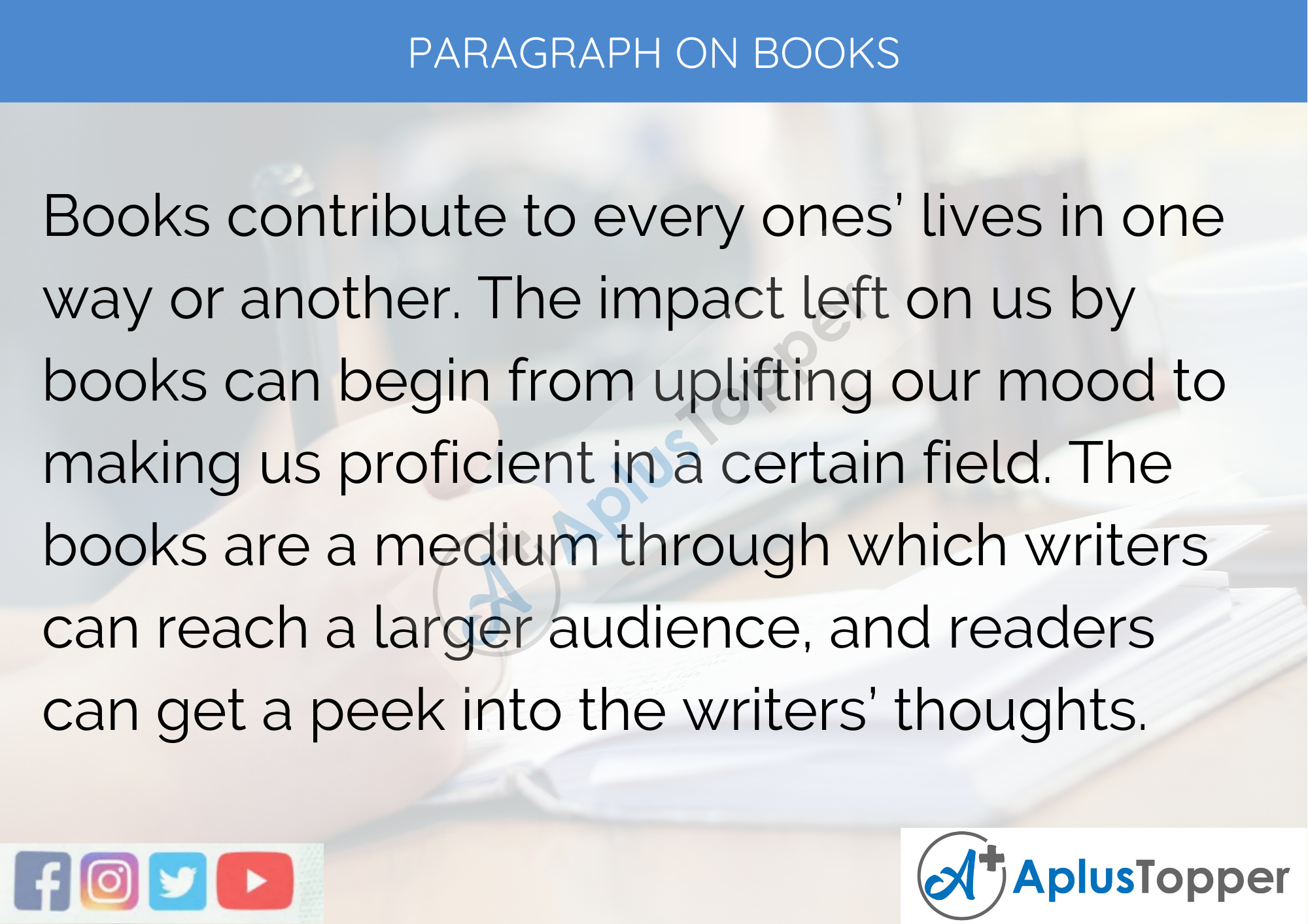 Paragraph On Books - 100 Words for Classes 1, 2, And 3 Kids