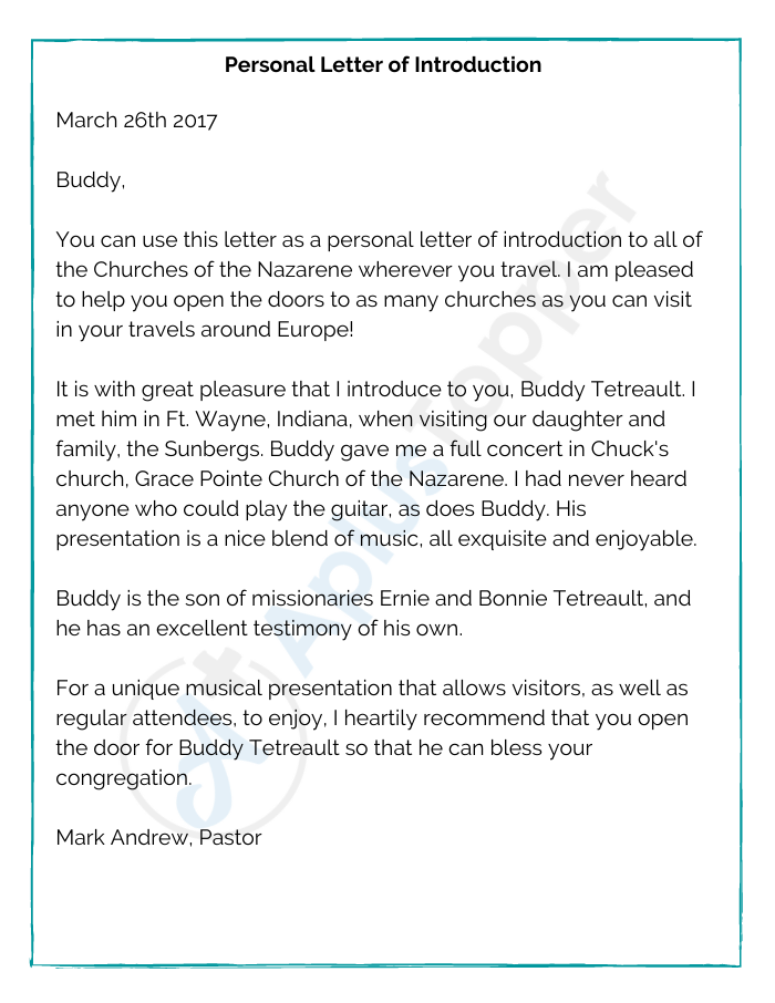 12 Sample Introduction Letters | Format, Examples and How To Write ...