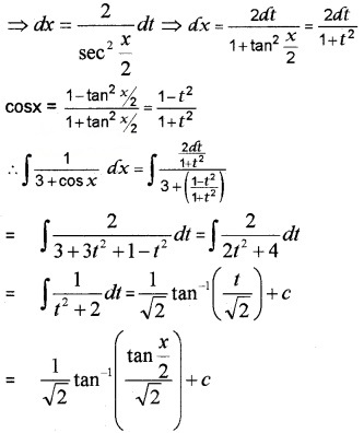 Plus Two Maths Chapter Wise Questions and Answers Chapter 7 Integrals 3M Q9