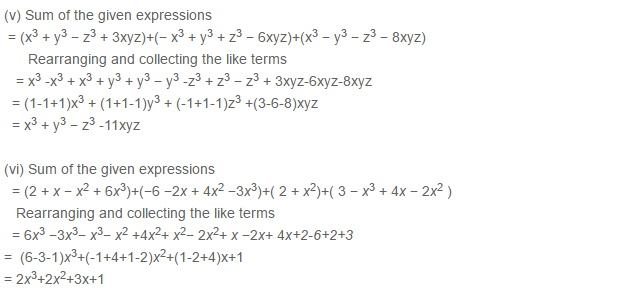 Algebraic Expressions RS Aggarwal Class 6 Maths Solutions Exercise 8C 3.3