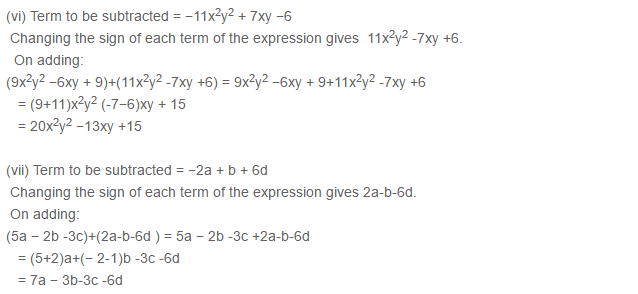 Algebraic Expressions RS Aggarwal Class 6 Maths Solutions Exercise 8C 5.3