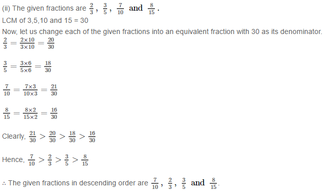 Fractions RS Aggarwal Class 7 Math Solutions Exercise 2A 3.2