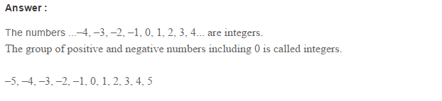 Integers RS Aggarwal Class 6 Maths Solutions CCE Test Paper 1.1