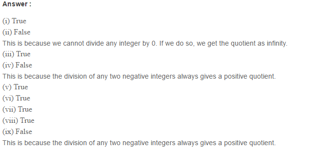 Integers RS Aggarwal Class 6 Maths Solutions Exercise 4E 3.1