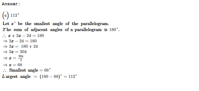 Parallelograms RS Aggarwal Class 8 Maths Solutions Exercise 16B 10.1