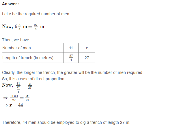 Direct and Inverse Proportions RS Aggarwal Class 8 Maths Solutions Ex 12A 14.1