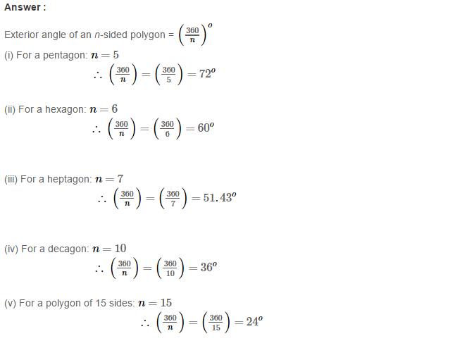 Polygons RS Aggarwal Class 8 Maths Solutions Ex 14A 1.1