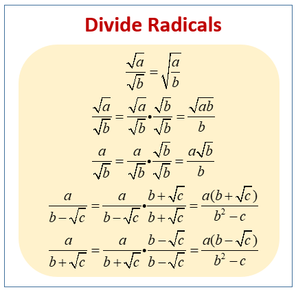 Multiplication and Division of Radicals 2