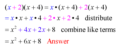 Multiplying Binomials 2