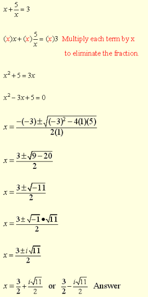 Solving Quadratic Equations with Complex Roots 4