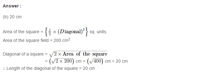 Mensuration RS Aggarwal Class 7 Maths Solutions Exercise 20G 4.1