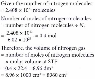 What is the Molar Volume of a Gas at STP 8