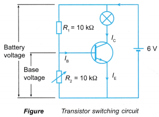 transistor used as a switch 1