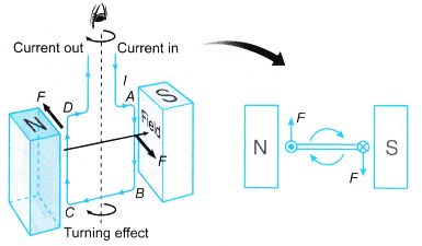 turning effect on a current carrying coil in a magnetic field 1