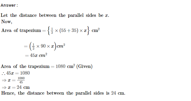 Area of Trapezium and Polygon RS Aggarwal Class 8 Maths Solutions Ex 18A 5.1