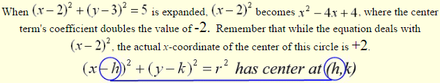 Equation of Circles 5
