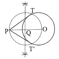 How To Construct A Tangent To A Circle From An External Point 2