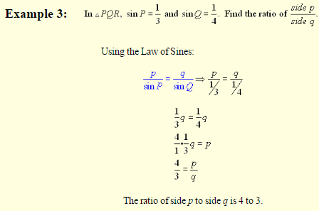 Law of Sines 7