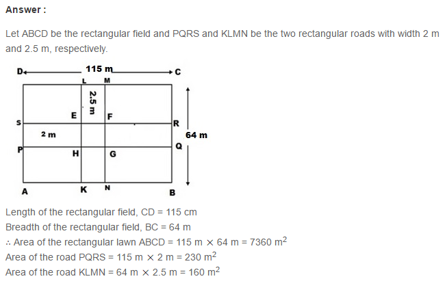 Mensuration RS Aggarwal Class 7 Maths Solutions Exercise 20B 13.1