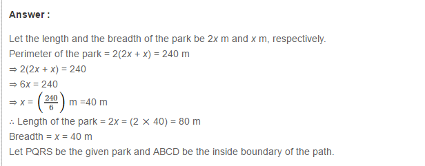 Mensuration RS Aggarwal Class 7 Maths Solutions Exercise 20B 8.1
