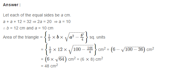 Mensuration RS Aggarwal Class 7 Maths Solutions Exercise 20D 19.1