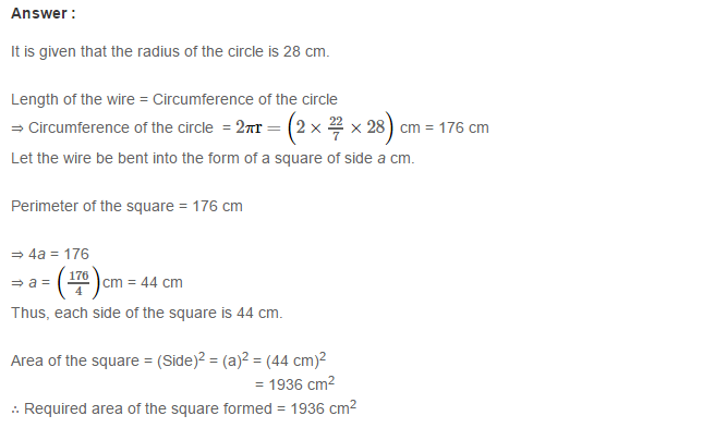 Mensuration RS Aggarwal Class 7 Maths Solutions Exercise 20F 12.1