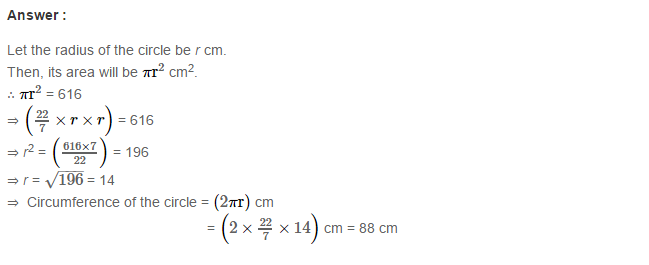 Mensuration RS Aggarwal Class 7 Maths Solutions Exercise 20F 7.1