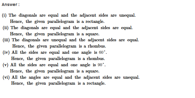 Parallelograms RS Aggarwal Class 8 Maths Solutions Exercise 16A 14.1