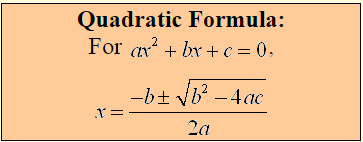 Solving Quadratic Equations with the Quadratic Formula 2