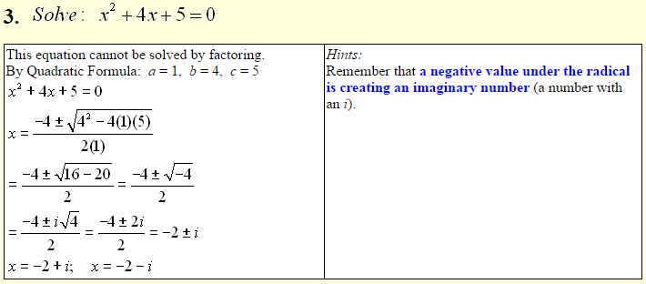Solving Quadratic Equations with the Quadratic Formula 5
