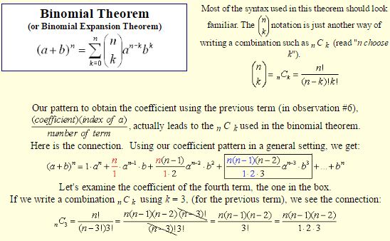 The Binomial Theorem 4