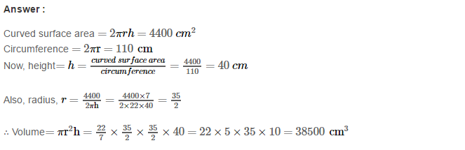 Volume and Surface Area of Solids RS Aggarwal Class 8 Solutions Ex 20B 11.1