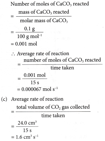 How do you calculate the reaction rate 19
