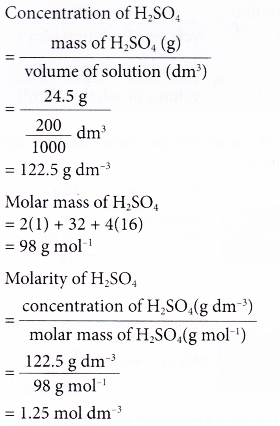 How to calculate concentration of acids and alkalis 9