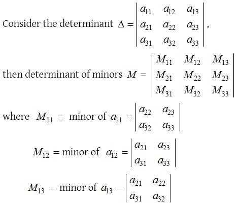 Calculator minor matrix Minor of