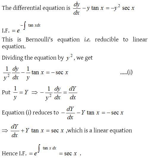 Solution of First Order Linear Differential Equations 18