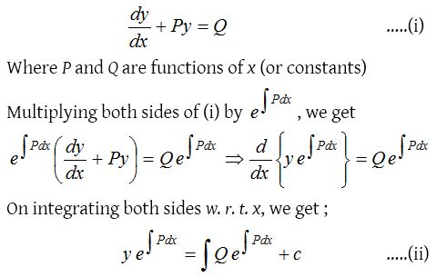 Solution of First Order Linear Differential Equations 2