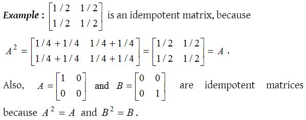 What are the Special Types of Matrices 5