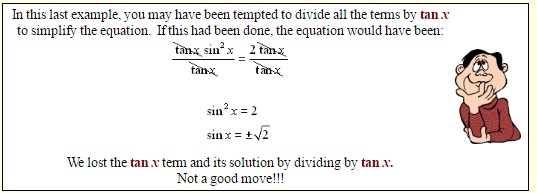 Solving Trigonometric Equations 3