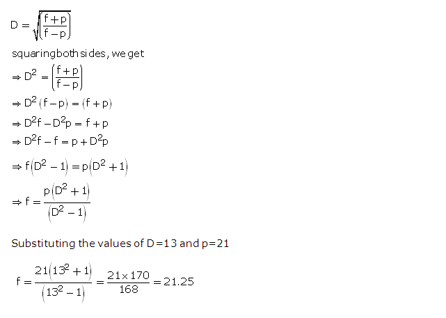 Frank ICSE Solutions for Class 9 Maths Changing the Subject of a Formula Ex 6.3 12