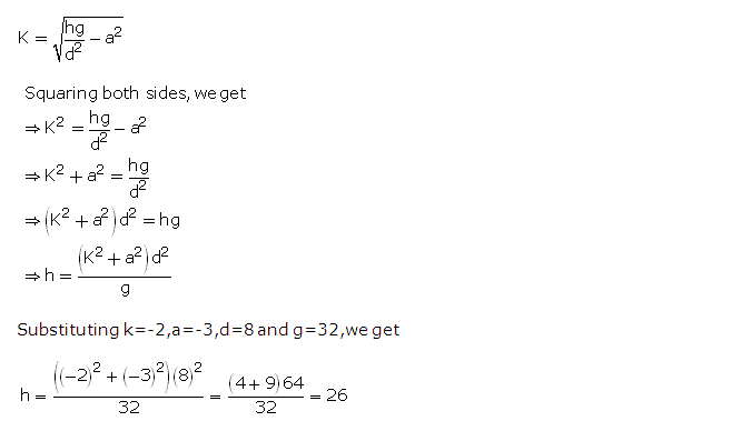 Frank ICSE Solutions for Class 9 Maths Changing the Subject of a Formula Ex 6.3 6