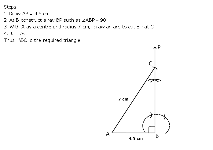 Frank ICSE Solutions for Class 9 Maths Constructions of Triangles Ex 14.1 13
