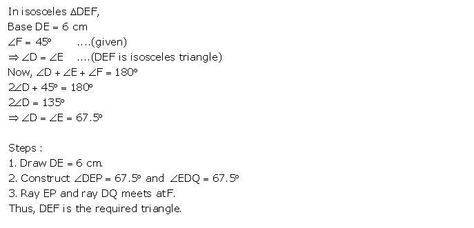 Frank ICSE Solutions for Class 9 Maths Constructions of Triangles Ex 14.1 22
