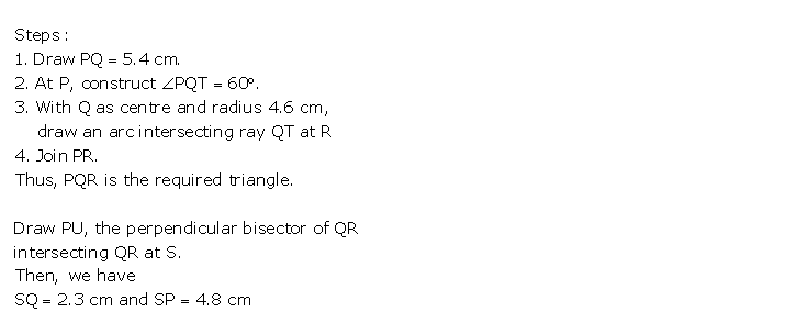 Frank ICSE Solutions for Class 9 Maths Constructions of Triangles Ex 14.1 46