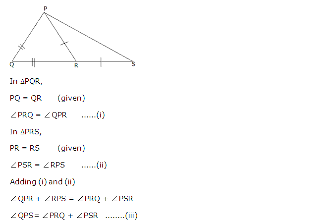 Frank ICSE Solutions for Class 9 Maths Isosceles Triangle Ex 12.1 22